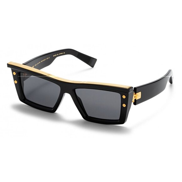 BALMAIN B-VII Black and gold Sunglasses Sleek Design Gold Accents main image 4